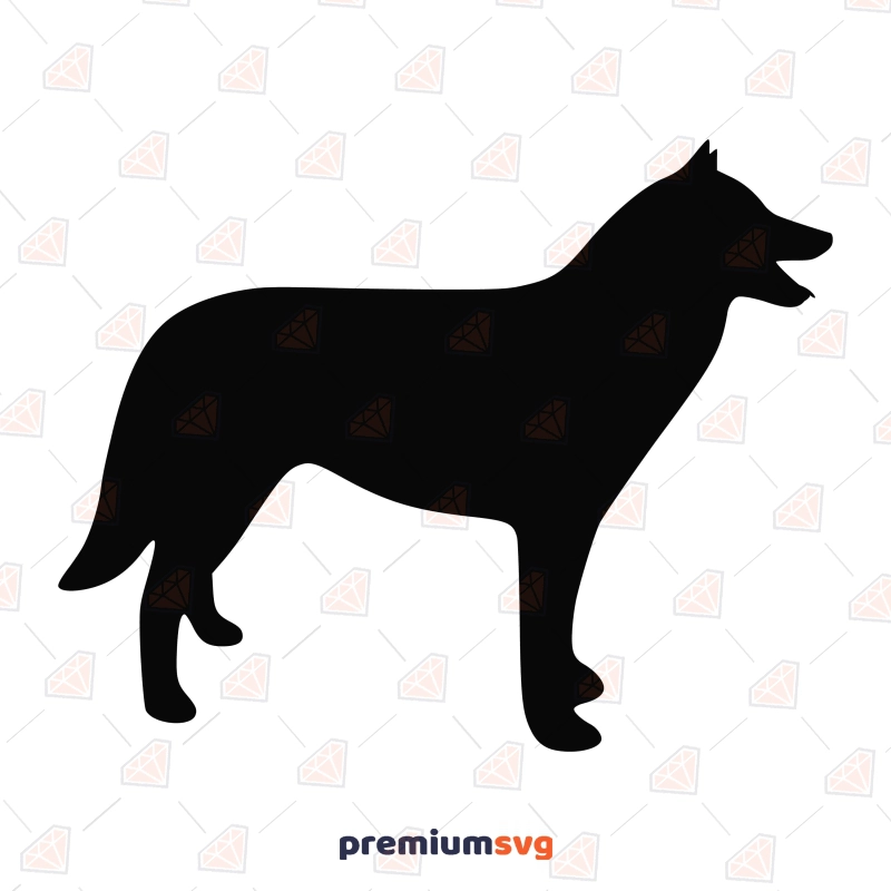 German Shepherd Dog Silhouette SVG, Vector File Dog SVG Svg