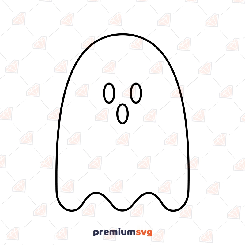 Ghost Outline SVG File Halloween SVG Svg