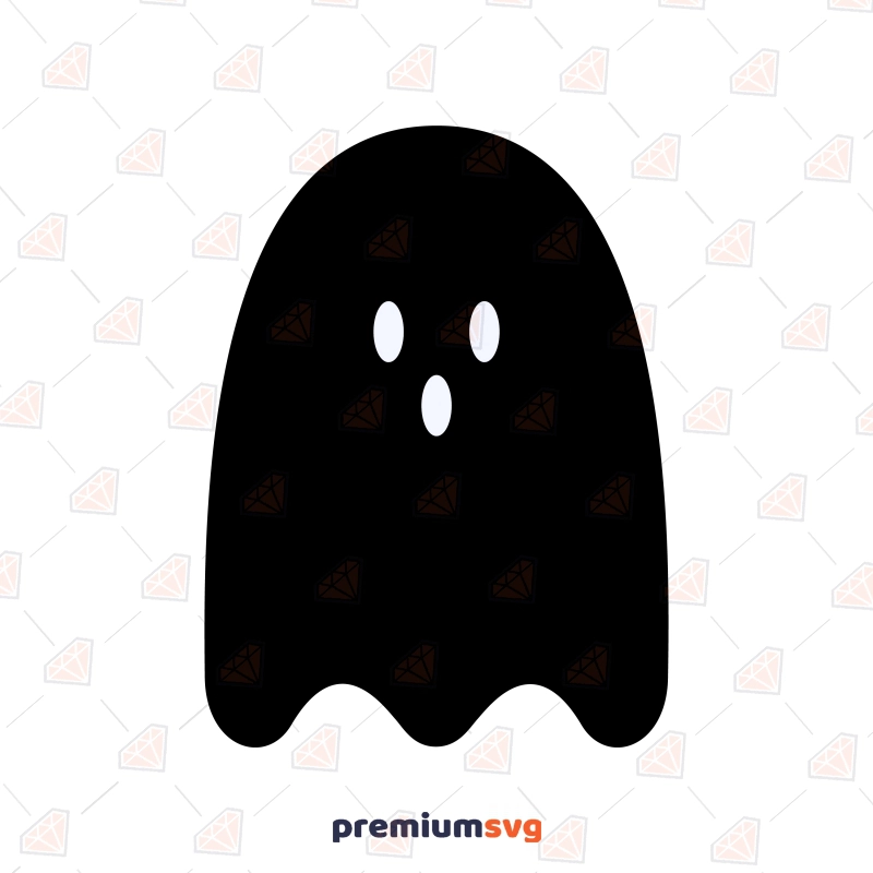 Ghost Silhouette SVG, Ghost Clipart SVG Instant Download Halloween SVG Svg