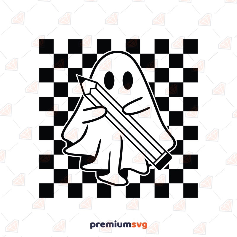 Ghost Teacher SVG, Halloween Teacher Cut File Halloween SVG Svg