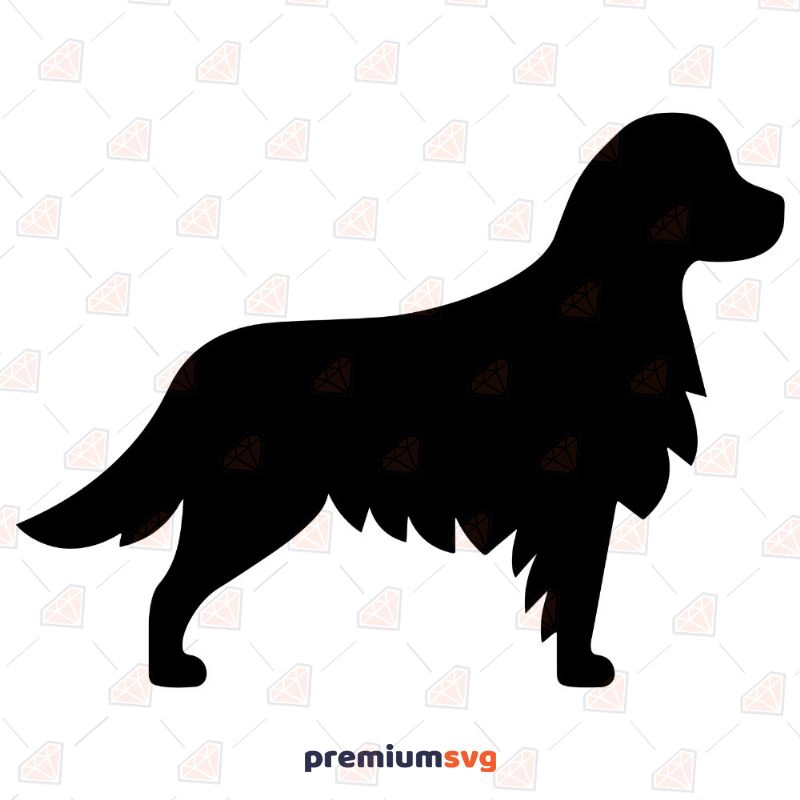 Golden Silhouette SVG, Golden Vector Instant Download Pets SVG Svg