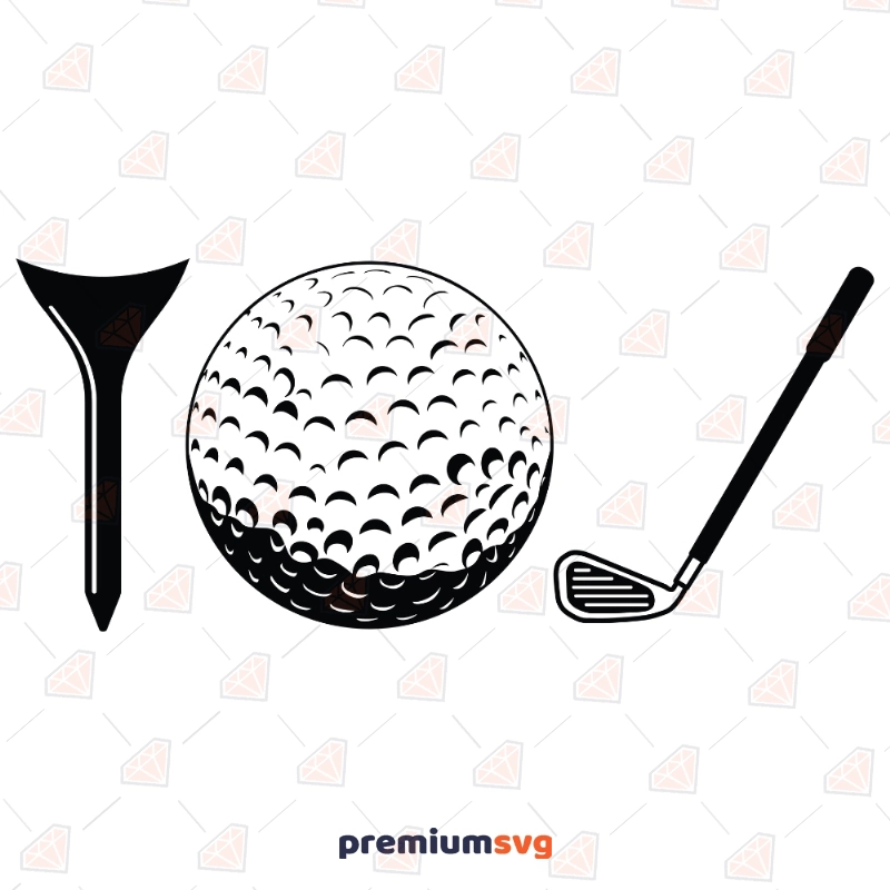 Golf Bundle SVG Vector File, Golf Ball Tee SVG Instant Download Golf SVG Svg