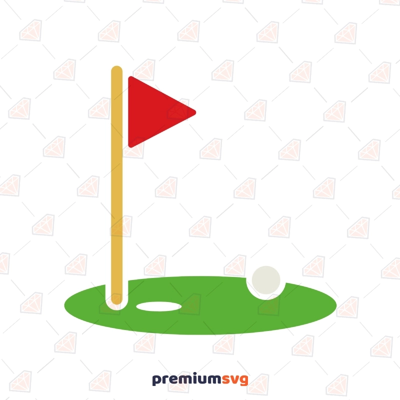 Golf Flag Pole SVG, Golf Cut File Instant Download Golf SVG Svg