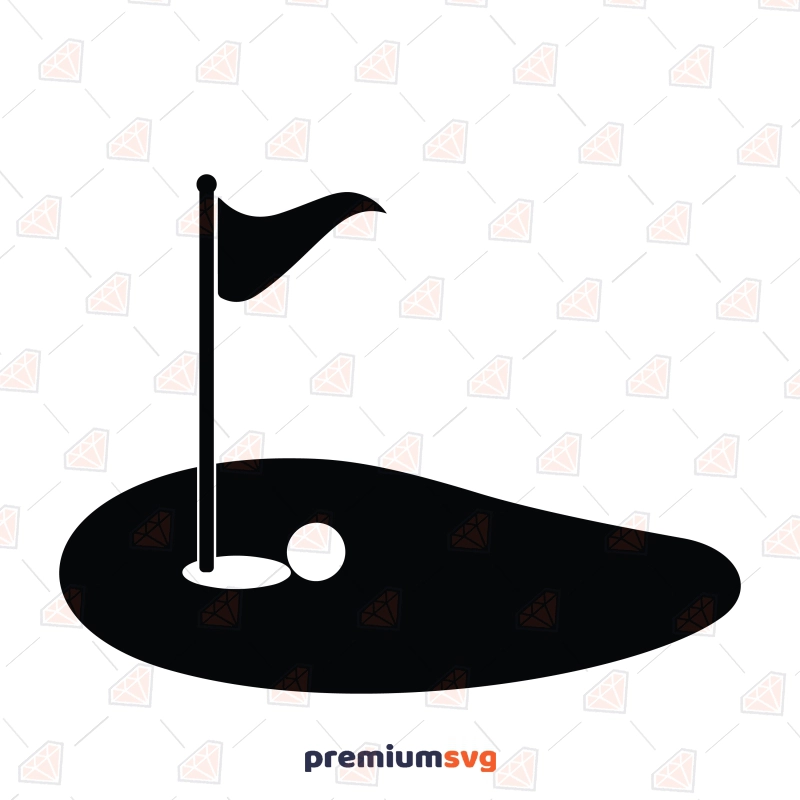 Golf SVG, Golf Flag and Hole SVG Clipart Golf SVG Svg