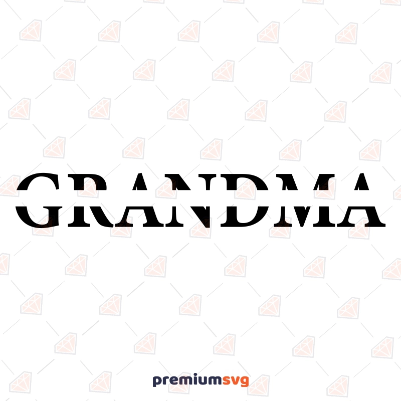 Grandma with Name SVG for Cricut, Custom Grandma SVG Mother's Day SVG Svg