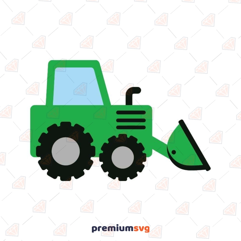 Green Farm Tractor SVG Cut File Farm Animals SVG Svg