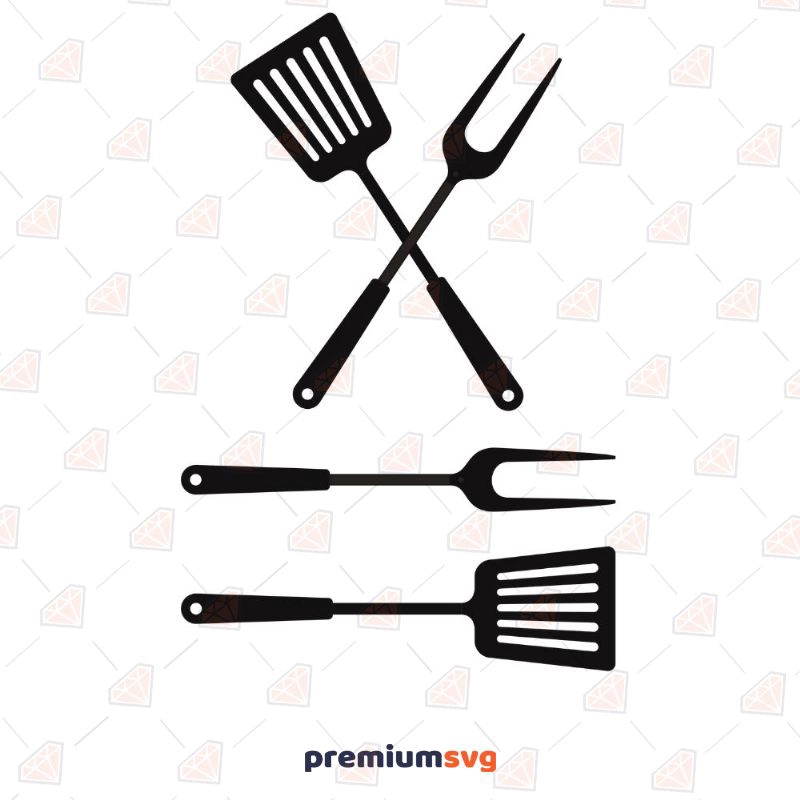 Grilling Utensils SVG Design File