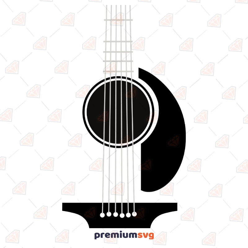 Guitar Tumbler SVG | Acoustic Guitar Svg Clipart Cut Files Music SVG Svg