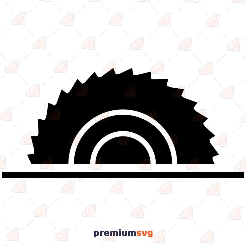 Half Saw Blade SVG, Man Glitter Saw Blade SVG Mechanical Tools Svg