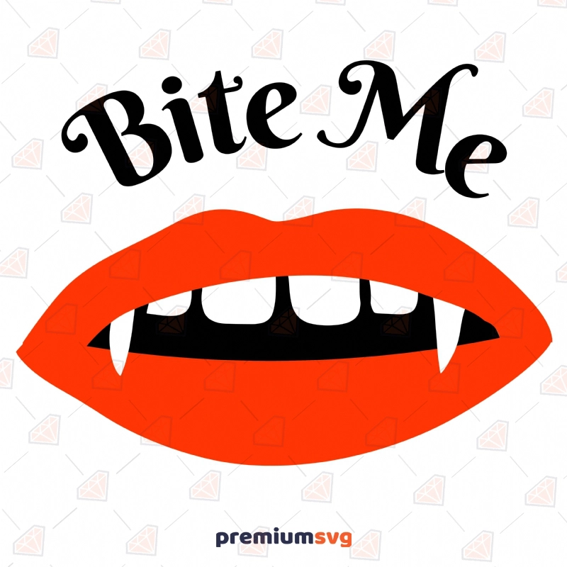 Halloween Bite Me Lips SVG, Bite Me SVG Instant Download Halloween SVG Svg