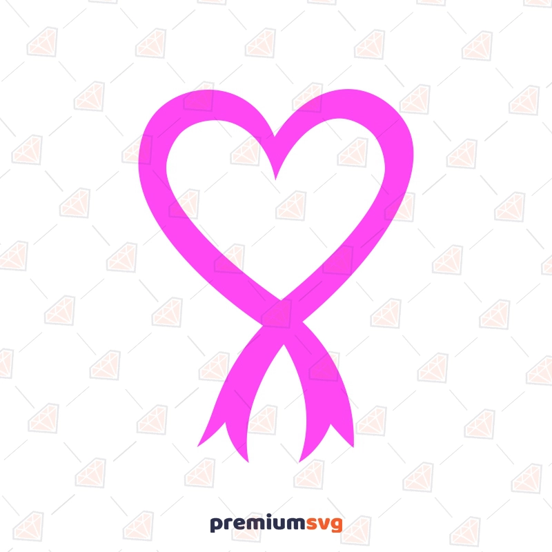 Heart Cancer Ribbon SVG Cut File, Cancer Day SVG Cancer Day SVG Svg