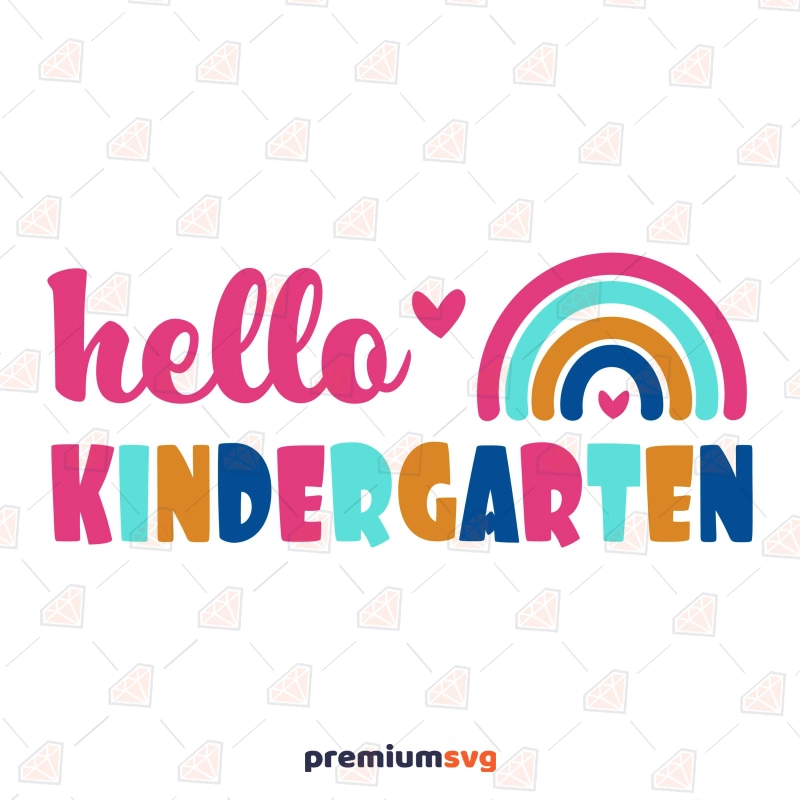 Hello Kindergarten SVG, Kindergarten Shirt PNG Teacher SVG Svg
