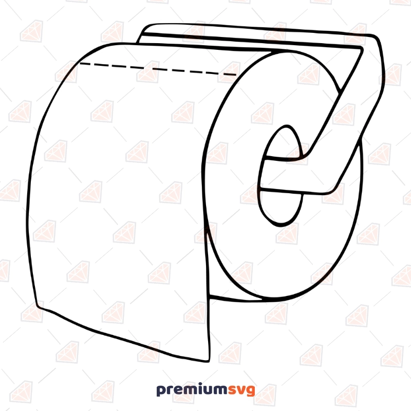 Holding Toilet Paper SVG Cut Files, Toilet Paper Clipart Vector Illustration Svg
