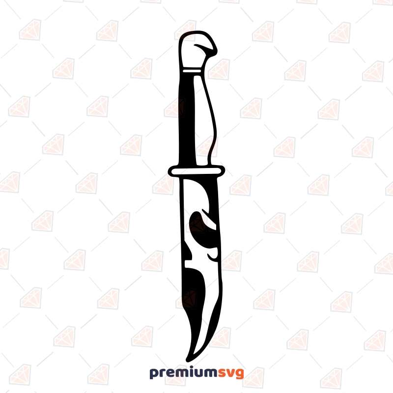 Horror Knife SVG, Spooky Halloween Design for Cricut & Silhouette Halloween SVG