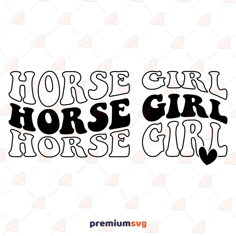 Horse Girl SVG Cut File, Horse Love Horse SVG Svg
