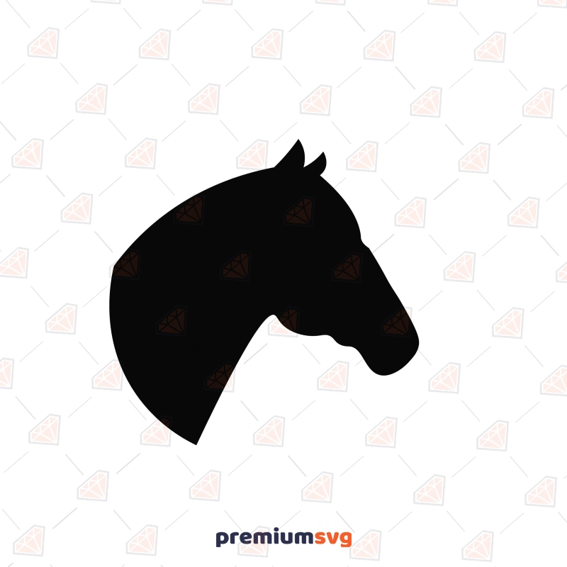 Horse Head SVG Cut File, Silhouette Horse SVG Svg