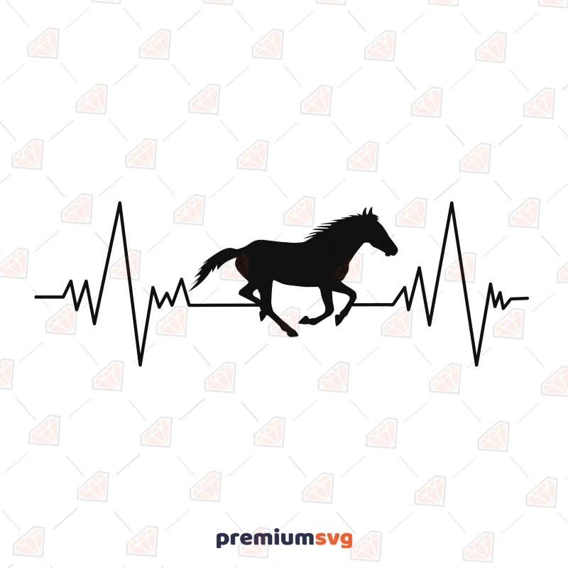 Horse Heartbeat SVG, PNG, JPEG Horse SVG Svg