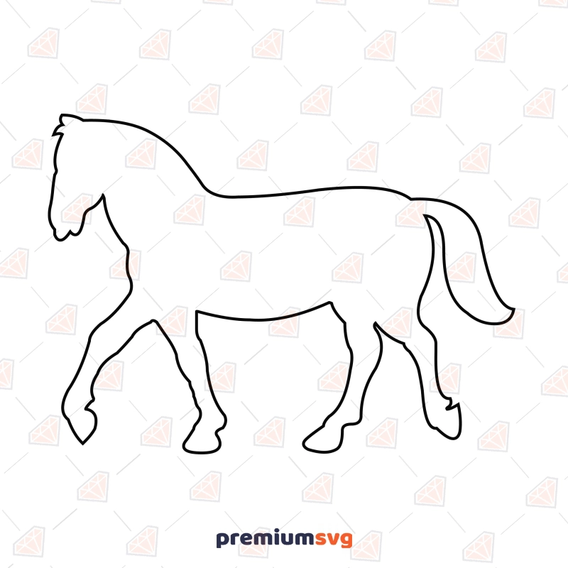 Horse Outline SVG Cut File, PNG, JPEG Horse SVG Svg