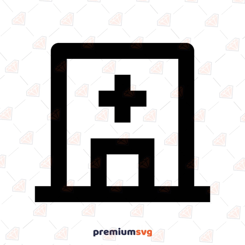 Hospital Icon Transparent SVG & PNG File Icon SVG Svg