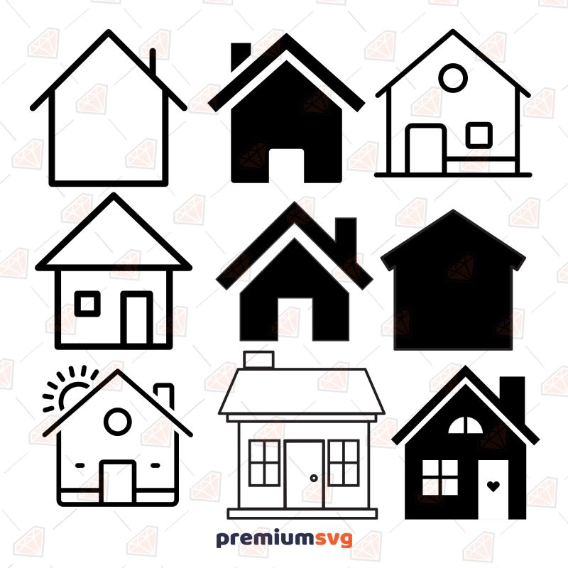 House Bundle SVG, Home Vector Clip Art Bundle SVG Svg