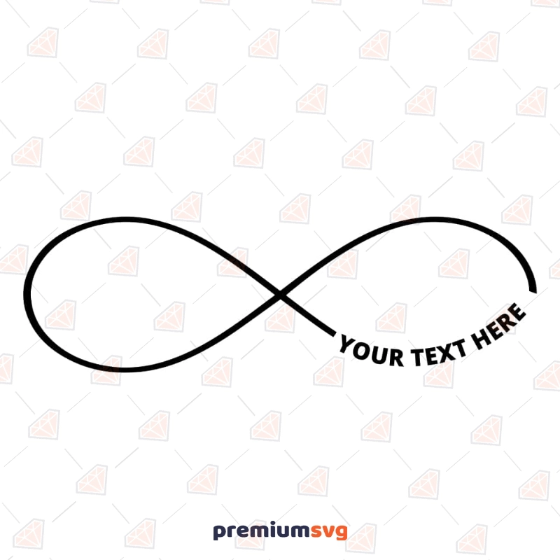 Infinity Monogram SVG Cut File, Infinity Sign With Monogram Vector Files Drawings Svg