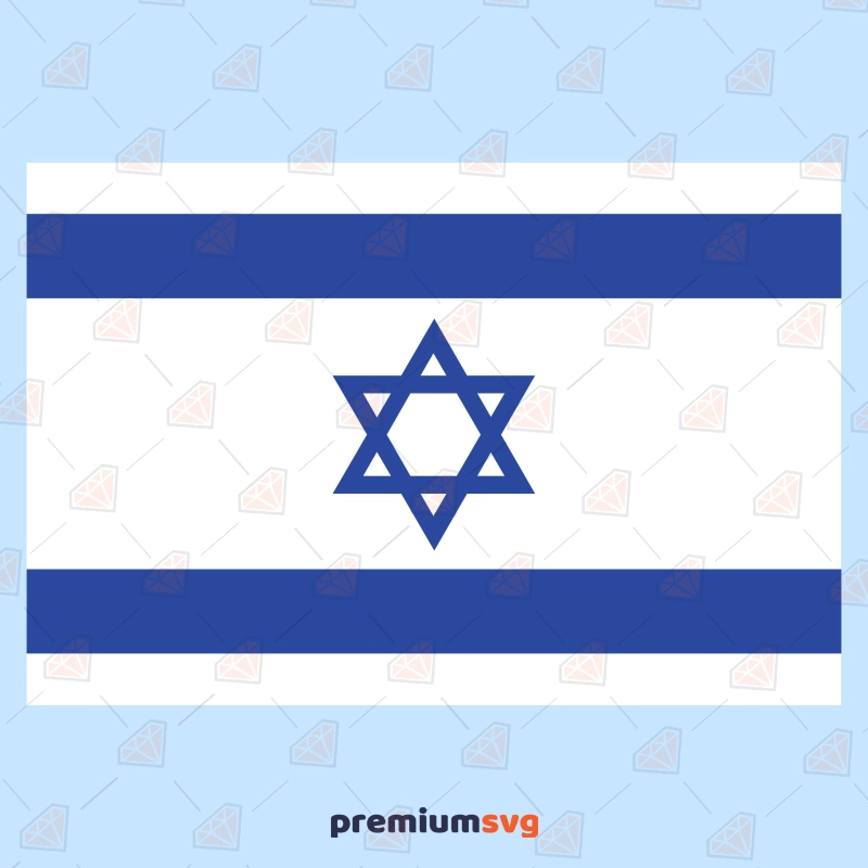 Israel Flag SVG, PNG and Vector Files Flag SVG Svg