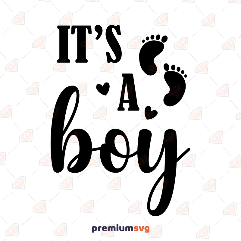 It's A Boy SVG File, Baby Shower Onesie SVG Design Baby SVG Svg