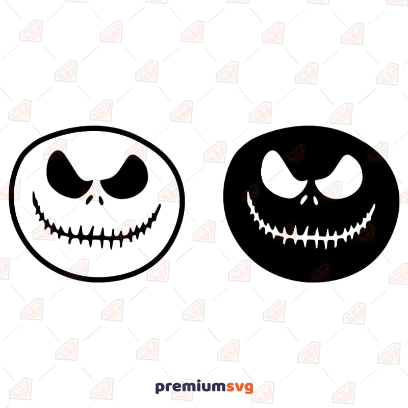 Skellington Face SVG, Halloween Cricut Files Halloween SVG Svg