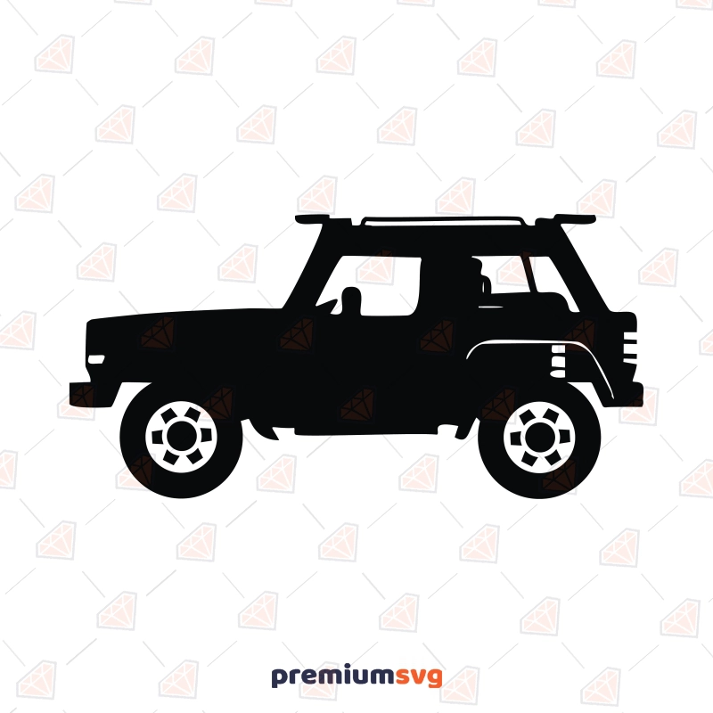 Jeep Silhouette SVG, Off Road American Jeep SVG Drawings Svg