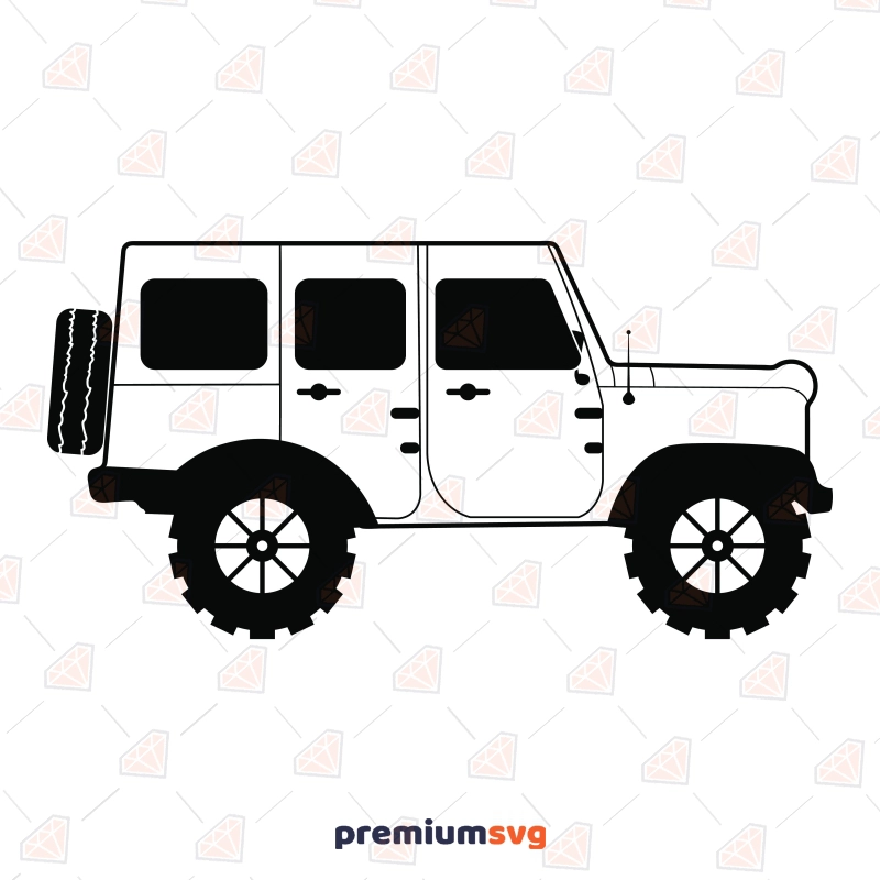 Jeep SVG Files for Cricut, Jeep Cut File Drawings Svg