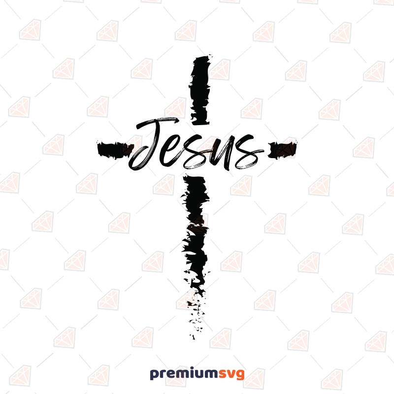 Jesus Cross SVG, Jesus Word SVG Christian SVG Svg
