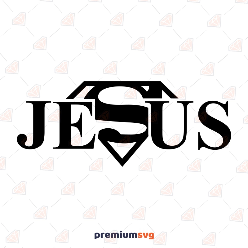 Jesus Superhero SVG, Christian Design Jesus SVG