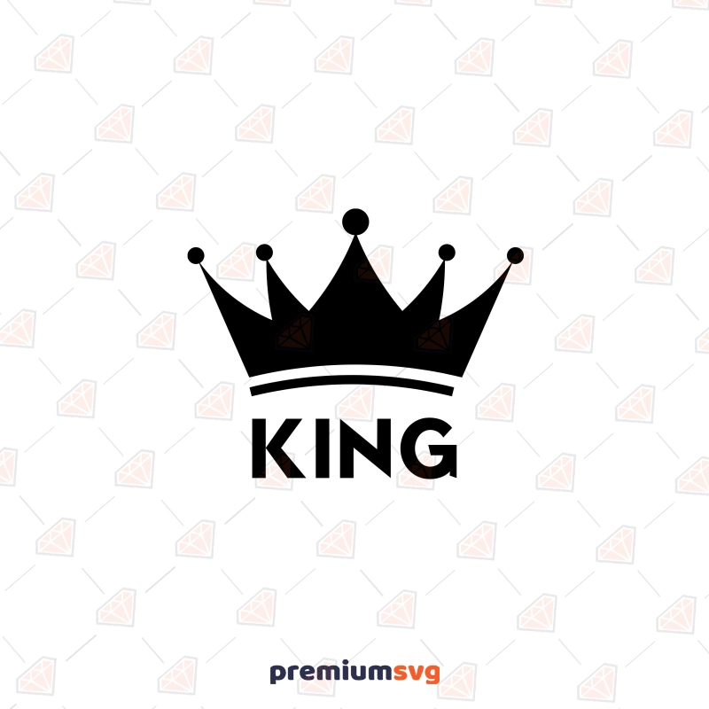 King SVG Crown Cut File, King Instant Download Birthday SVG Svg