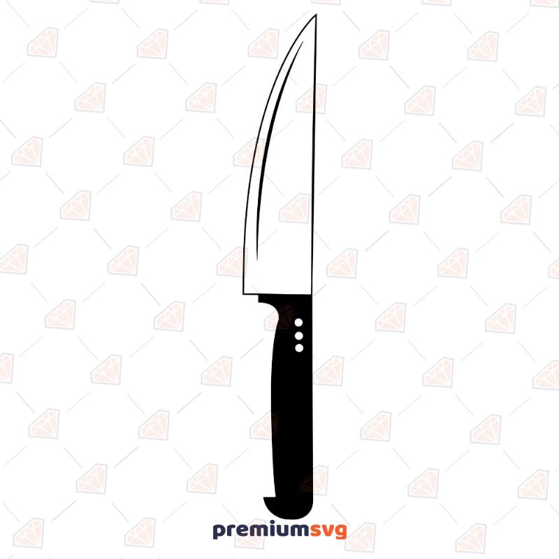 Knife SVG Cut File, PNG, JPG, DXF Files Kitchen Utensils Svg