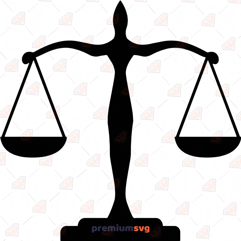 Law Scales SVG, Law Scales Vector Instant Download Vector Illustration Svg