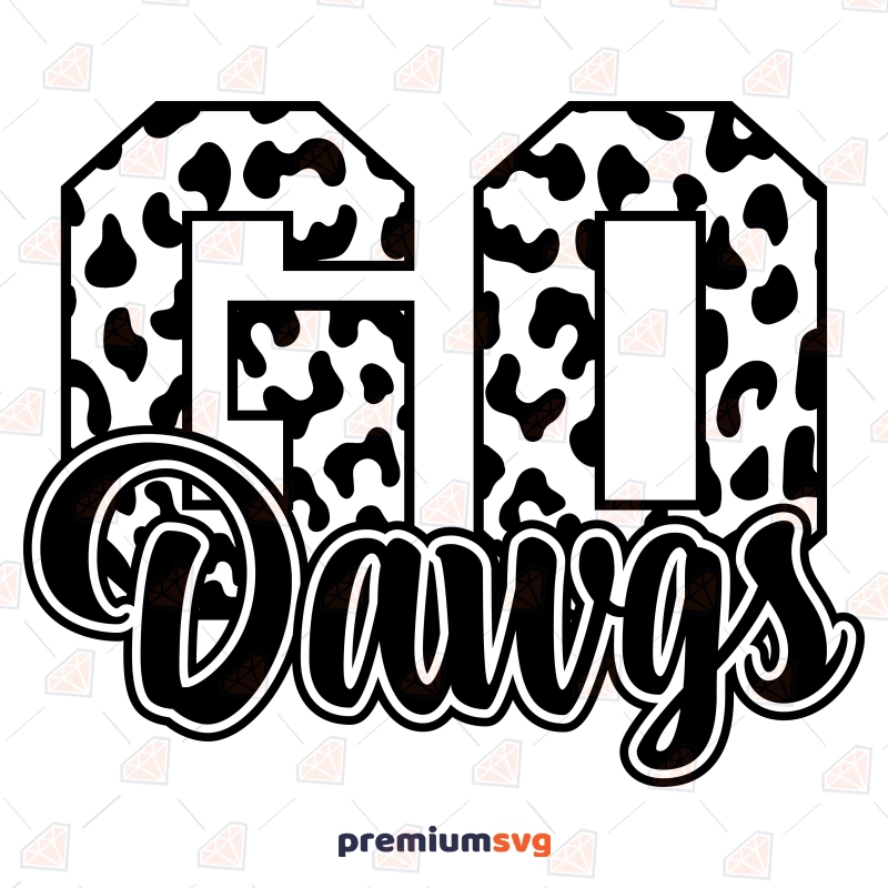 Leopard Go Dawgs SVG, Georgia Bulldogs SVG Football SVG Svg