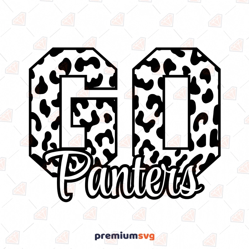 Leopard Go Panters SVG Cut File Football SVG Svg