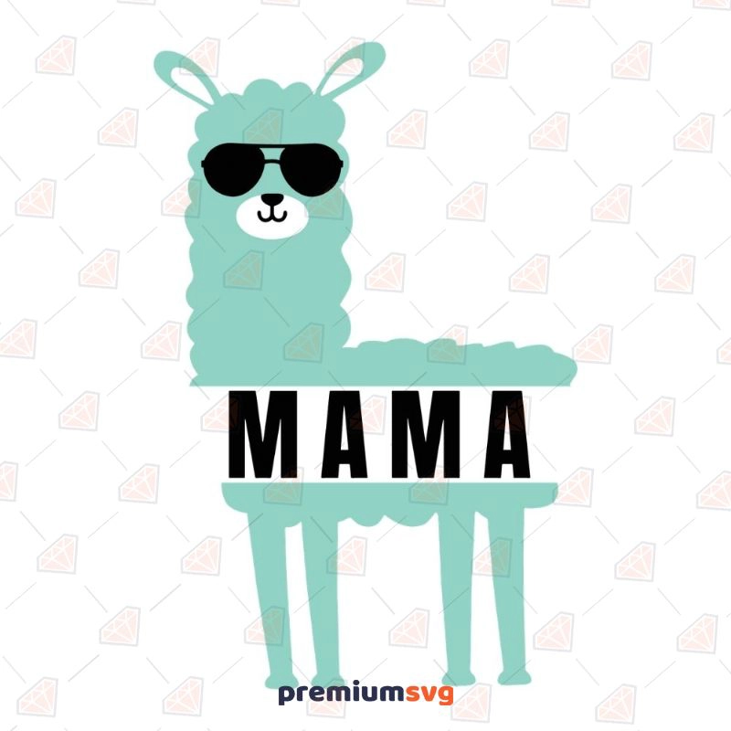 Llama Mama SVG, Mama Llama Cut File Farm Animals SVG Svg