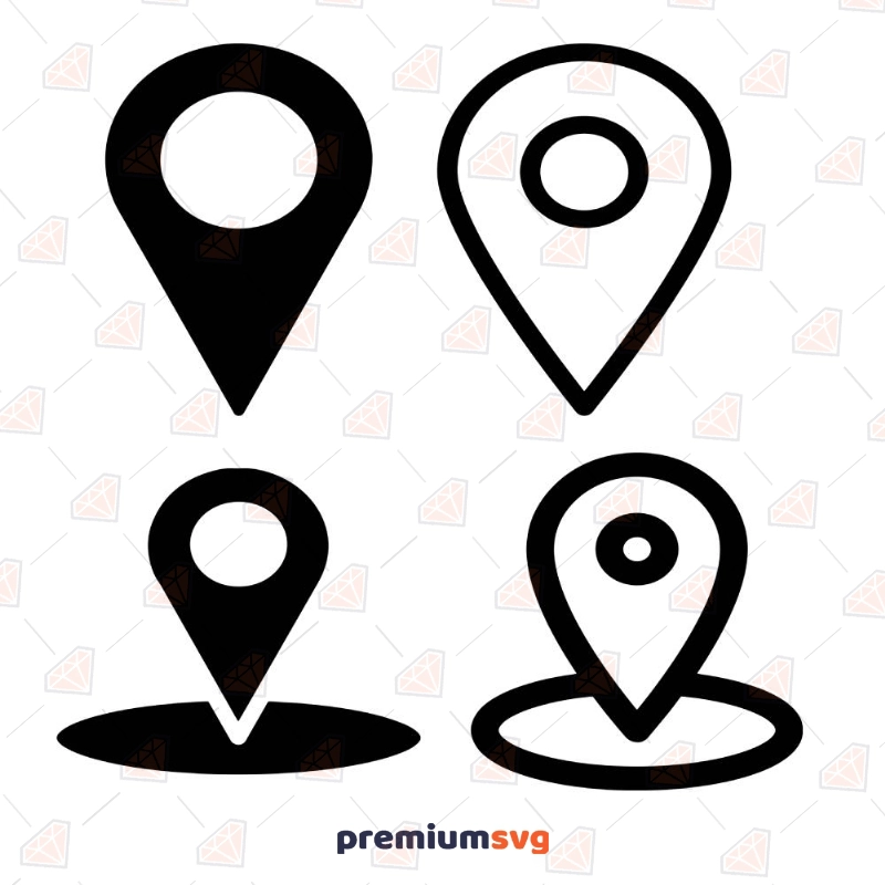 Location Sign SVG Bundle Symbols Svg