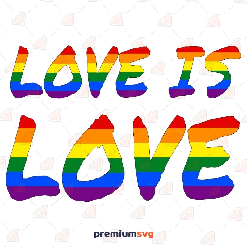 Love Is Love Svg Cut Files | Pride Mouth Svg Lgbt Pride SVG Svg