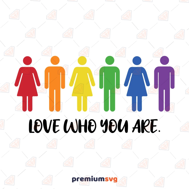 Love Who You SVG, Gay Pride SVG Lgbt Pride SVG Svg