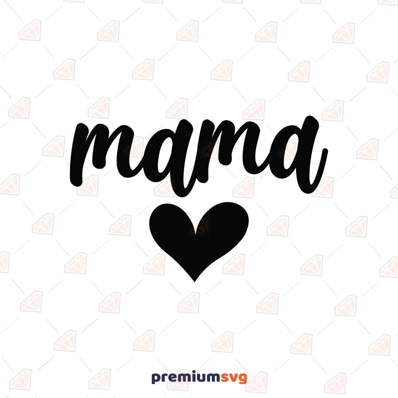 Mama Heart Made Of Hearts SVG Mother's Day SVG Svg