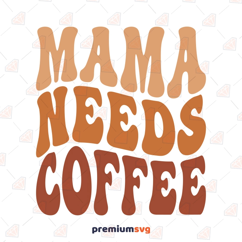 Mama Needs Coffee (black leopard) Sticker