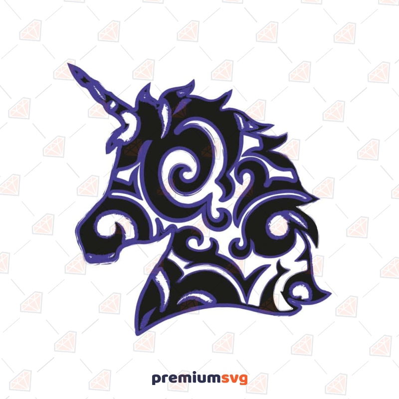 Mandala Unicorn SVG, Mandala Unicorn Instant Download Wild & Jungle Animals SVG Svg