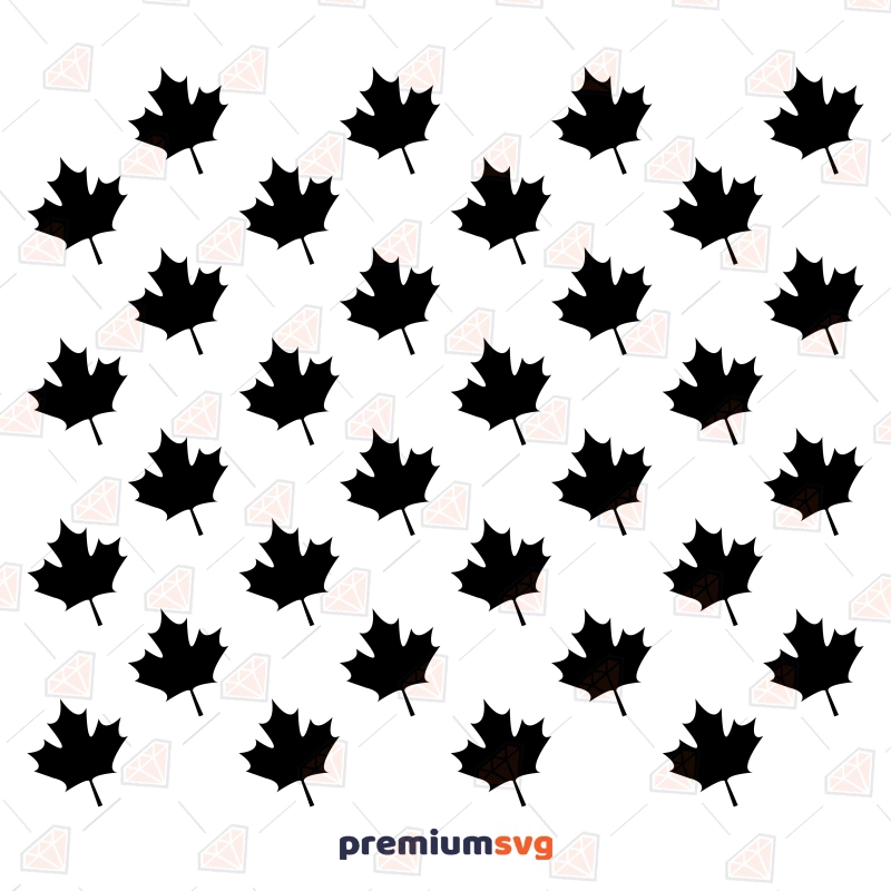 Maple Leaf Pattern SVG, Canadian Maple Background SVG Background Patterns Svg