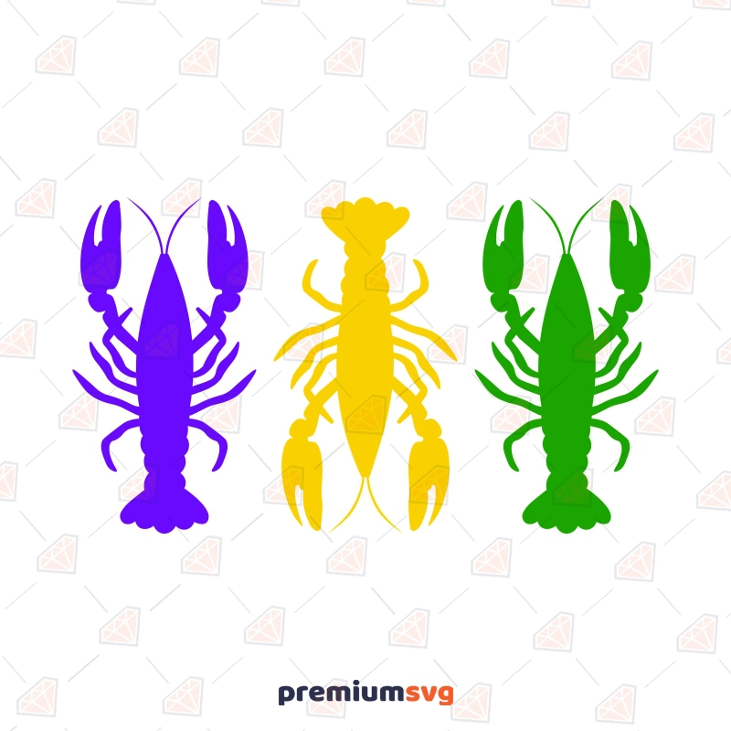 Mardi Gras Crawfish SVG, PNG, Shirt, Instant Download Summer SVG Svg