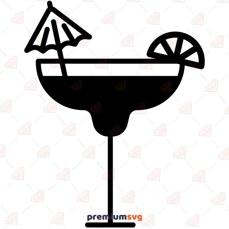 Margarita Glass SVG Cut and Clipart File Drinking Svg