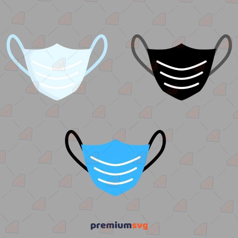 3 Masks SVG Health and Medical Svg