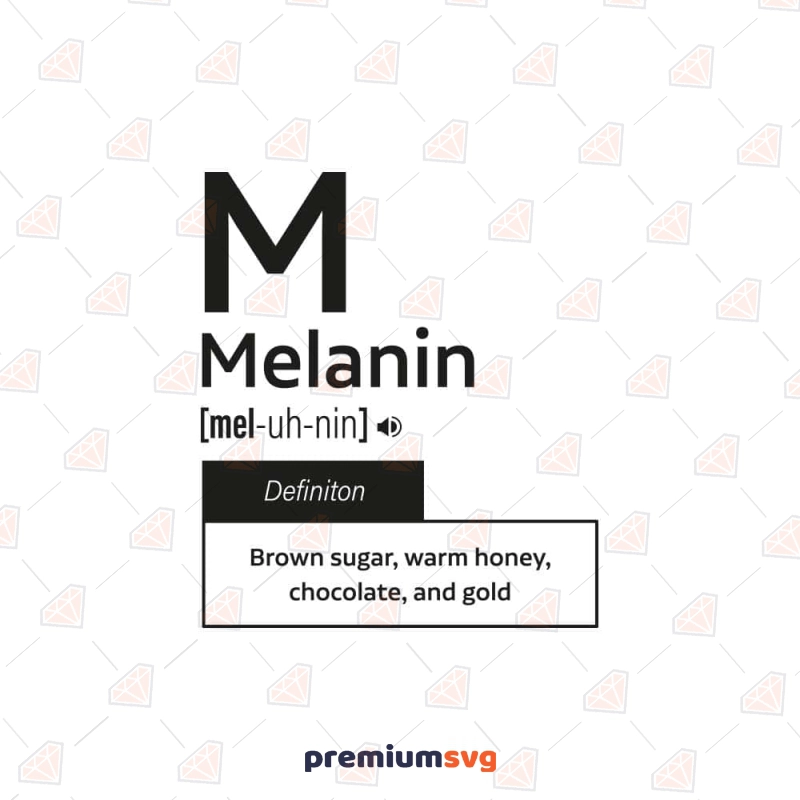 Melanin Definition SVG Black Lives Matter Svg