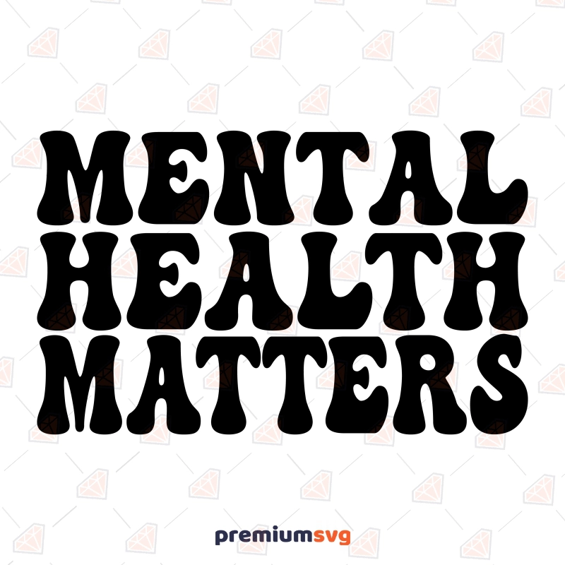 Mental Health Matters SVG Image, Mental Health Awareness SVG Clipart Awareness Day Svg